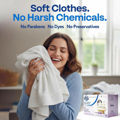 Earth Breeze Fabric Softener Dryer Sheets Lavender (2 Pack) | Hypoallergenic, No Harsh Chemicals, Safe Ingredients – Soft Clothes – Static Cling & Wrinkle Reducer – Gentle Fabric Care