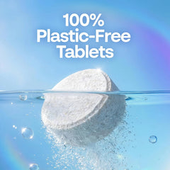Earth Breeze Dishwasher Detergent Tablets, Free & Clear, 60 Count | 100% Plastic-Free Tablets with No Harsh Chemicals, 3-in-1 Triple Enzyme Formula, Eco-Friendly Dish Washing Pods, HE Safe